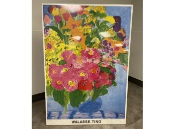 Vintage Large 1988 Walasse Ting Lithograph Or Poster
