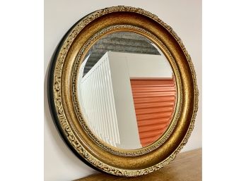 Round Gold Gilt Wall Mirror
