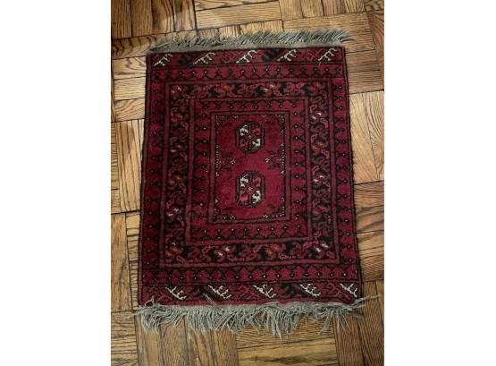 Vintage  Small  Hand-Made Prayer Carpet