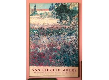 Vintage Van Gogh Exhibit Wood Mounted Poster