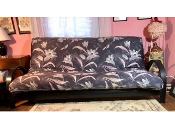 Vintage MODERN STYLE  Wood Framed Futon With Covering