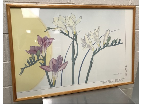 Vintage Charlene Tarbox Spring Exhibition Poster Lithograph From The Cobble Hill Gallery New York #2 Of 2