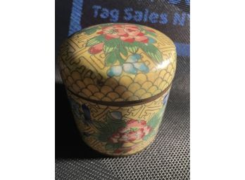 Vintage Chinese Export Enamel Covered Box