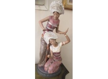 Vintage  Lladro 'Thai Dancers'-Gres Collection-Retired