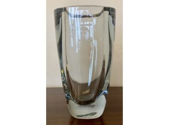 Vintage Tall Clear Crystal Vase