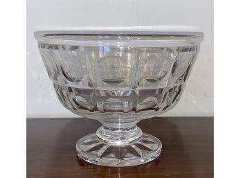 Vintage Stuart England Crystal Center Pedestal Bowl