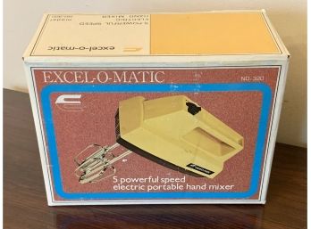 Vintage Excel-o-matic 5 Speed Hand Mixer