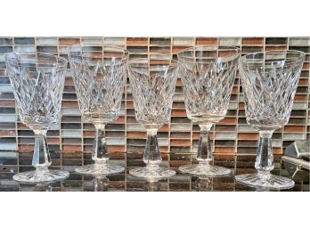 Vintage Grouping Of 5 Waterford Assorted Stemware