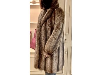 Genuine Raccoon Fur Coat, Vintage