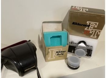 Nikkormat Case And Lens & Camera Body
