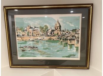 1970's Venice Italy Signed Lithograph