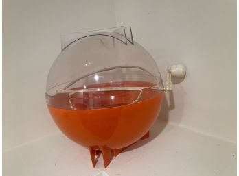 Mid -Century Orange Popcorn  Spinner