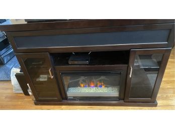 Contemporary Fireplace TV Stand