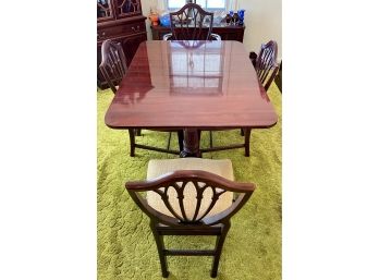Vintage Dining Table And Four Chairs