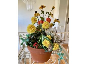 Artificial Flowers In Planter