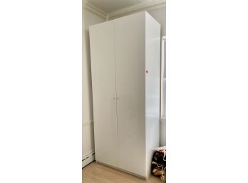 Contemporary Modern White Armoire Closet