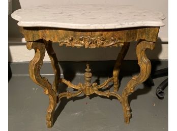 Vintage Victorian Style Marble Top Table