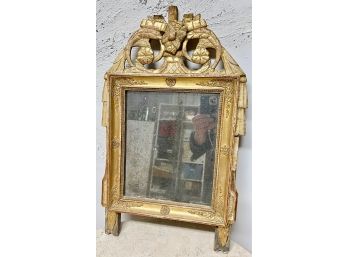 Antique 19th Century French Gilt Wood Wall Mirror #1
