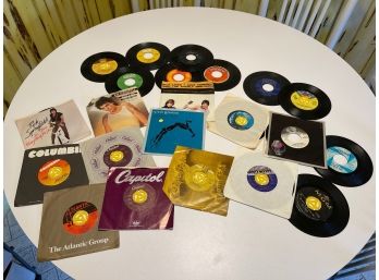 Vintage Lot Of 45 Rpm Records