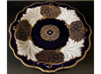 Vintage ECHT WEIMAR GERMANY Kobalt Porcelain Large Plate Platter
