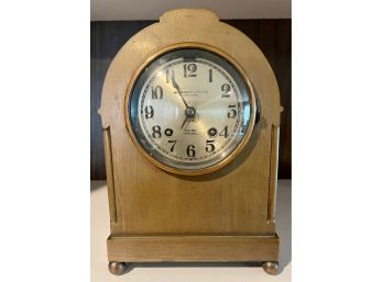 Antique Abercrombie & Fitch Chelsea Ships Bell Mantel Clock