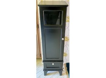 Contemporary Black Storage Cabinet