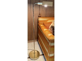 Contemporary Modern Polished Brass Floor Lamp