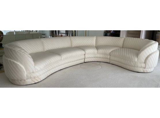 1980s Three Piece Sectional Sofa In The Style Of Vladimir Kagan