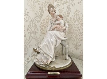Retired G.Armani Signed Gloss Finish Mother Holding Child Figurine