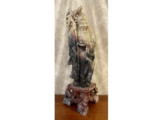 Vintage Asian Carved Soapstone Figure