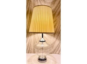 Vintage Modern Style Lamp With Clear Glass Base