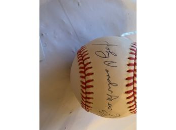 Authentic “Johnny Vandermeer” Autographed Baseball