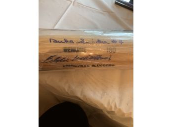 Authentic Autographed “Duke Snider” & Eddie Matthews” Louisville Slugger  Baseball Bat