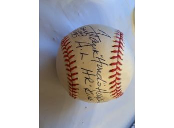 Autographed “ Frank “ Hondo” Howard American League. H.R. King” Baseball