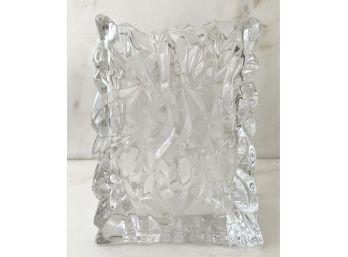 Vintage Rosenthal Crystal Paper Bag Vase