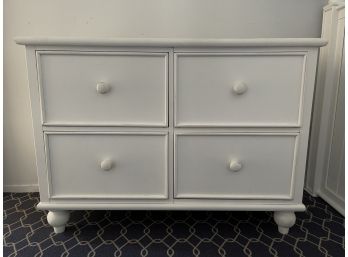 Vintage Painted White Chest Dresser