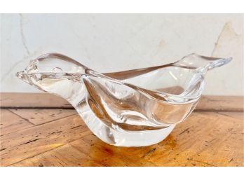 Vintage Dove Shaped Glass Dish