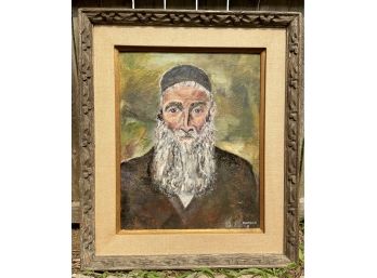 Vintage Judaica Oil Painting. Signed & Dated