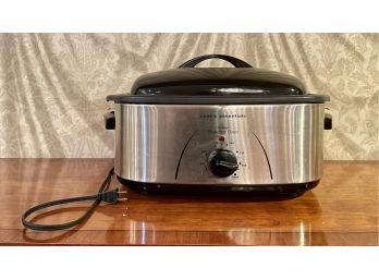 Vintage 10 Quart Roaster Oven, Stainless Steel, Non Stick