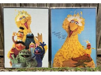 Pair Of Vintage Sesame Street Posters
