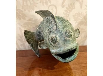 Vintage Small Metal Fish Sculpture