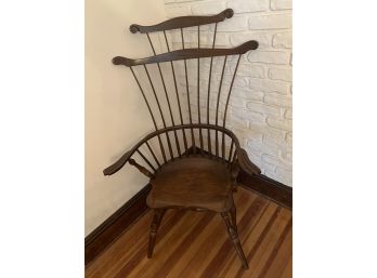 Vintage Frederick Duckloe & Bros. Colonial Reproduction Tall Back Chair