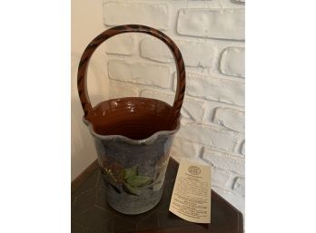 Vintage Eldridge Basket-Famous Pottery