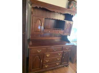 Vintage MONITORS FURNITURE CO. Open Cherry Wood Hutch