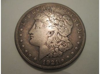 1921S Authentic MORGAN Silver Dollar $1 United States