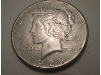 1926 Authentic PEACE Silver Dollar $1 United States