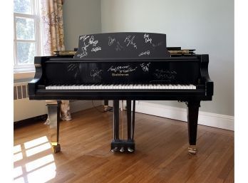 2001 BALDWIN Baby Grand Piano -Over 50 Notable Hand-Signed Autographs Used For 'FISHBOWL' Broadcasts 45 Photos