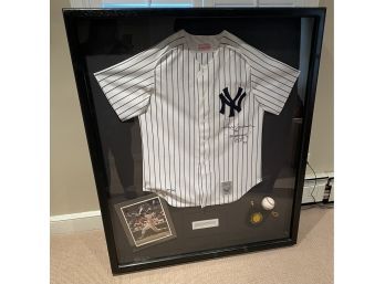 Authentic  Upper Deck  HOF'Reggi Jackson' Autographed NY Yankees Jersey -Baseball W/COA Mounted In Shadow Box!
