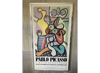 Authentic Original 'Pablo Picasso'  Oversized Framed Poster-MOMA Retrospective 1980