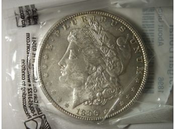 US 1896 Morgan Silver Dollar
